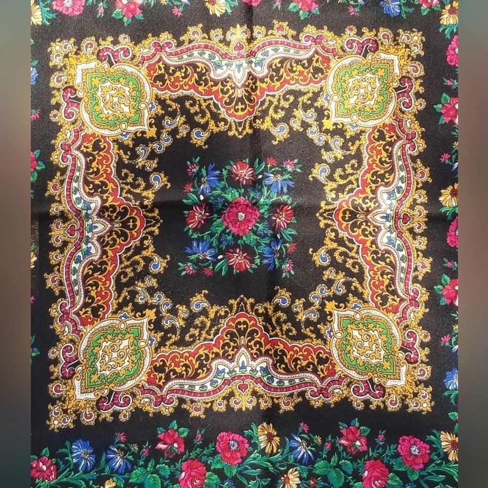 NORMA DORI VINTAGE PAISLEY & FLORAL SCARF